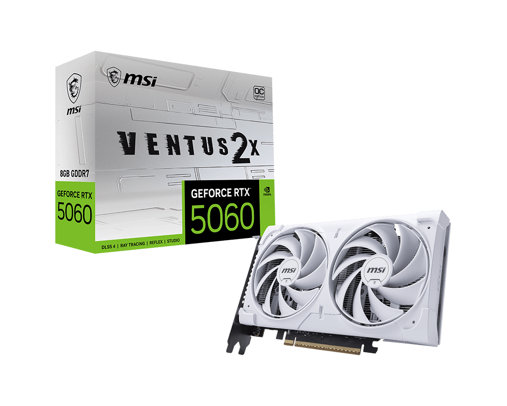 GeForce RTX™ 5060 8G VENTUS 2X OC WHITE MAX
